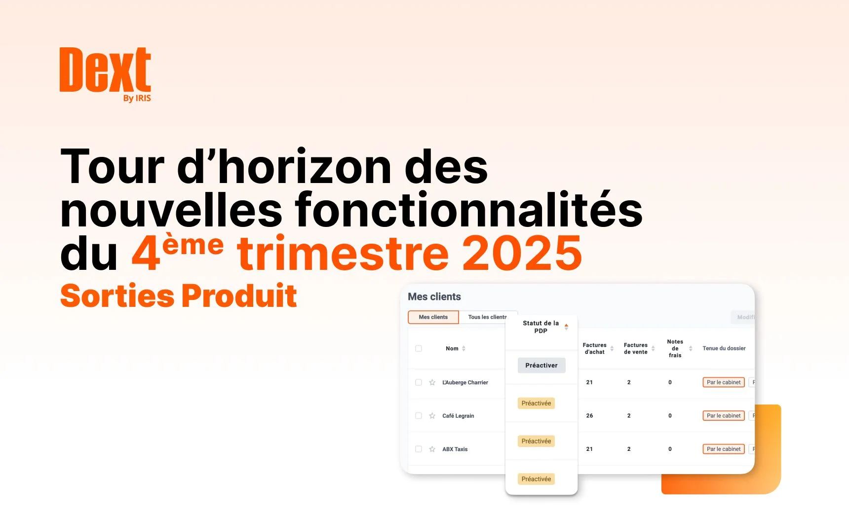 Sorties produits Dext 2025 : focus sur les nouveautés du Q4