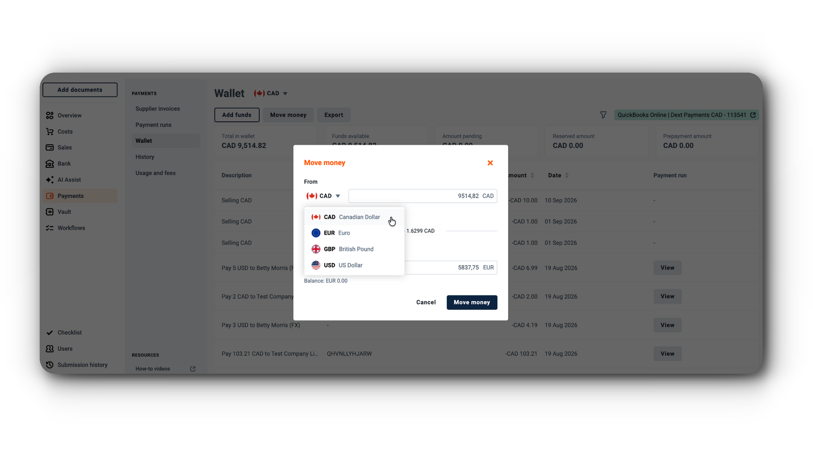 Pay overseas invoices without leaving Dext