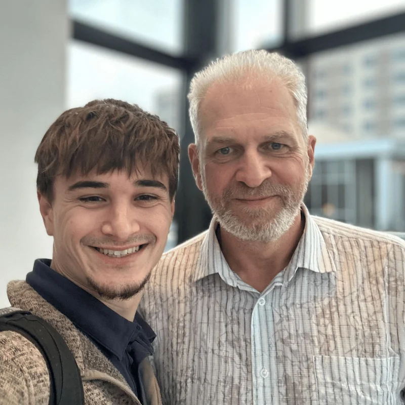 Portrait of Jacob Hastings and Alex Makarski