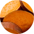 Fresh sweet potatoes
