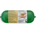 Back package image of tender chicken recipe with peas and carrots 700g
