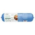 Back package image of puppy: chicken, beef & salmon recipe with sweet potatoes & spinach