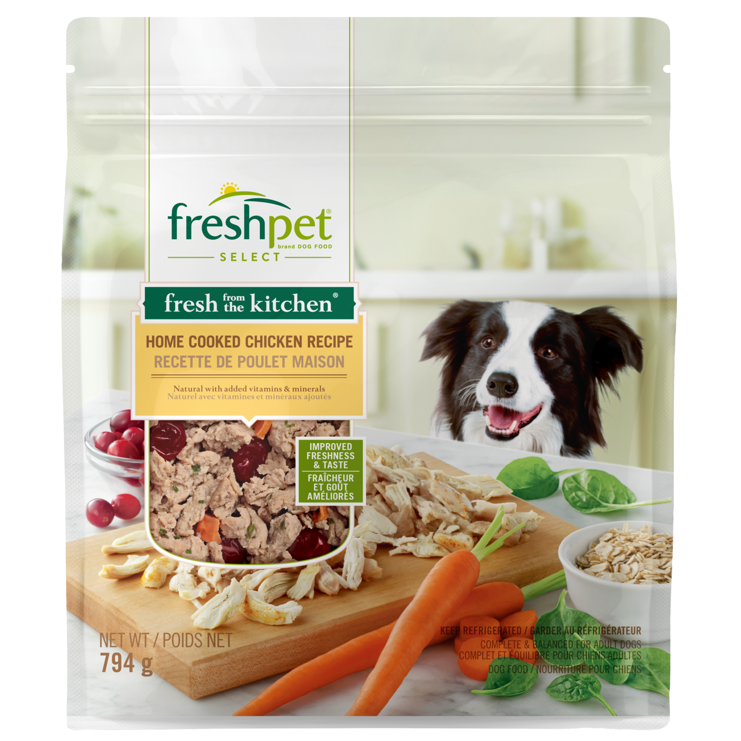 Front package image of fresh from the kitchen™ home cooked chicken recipe