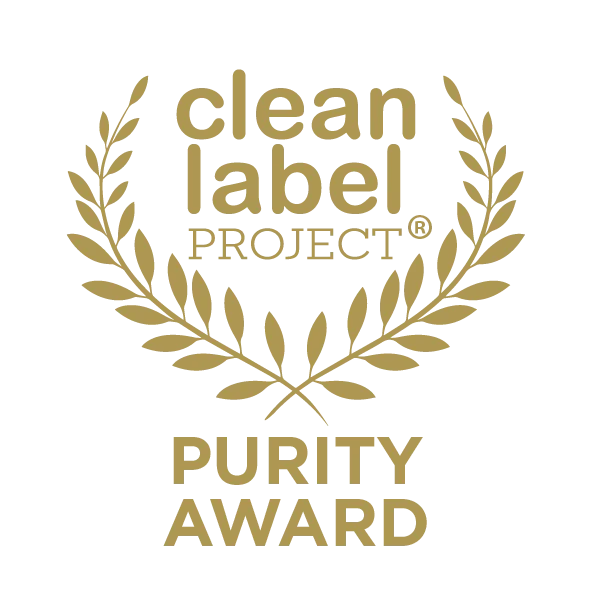 Gold logo for Clean Label Project purity award