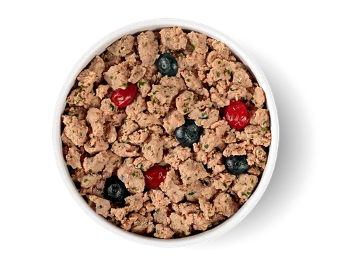 grain free turkey recipe with spinach, cranberries & blueberries