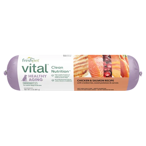 healthy aging: chicken & salmon recipe with cranberries, sweet potatoes, & carrots