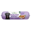 Front package image of healthy senior: chicken recipe with cranberries & carrots