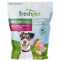 Front package image of small dog grilled turkey & pork recipe with potato & spinach