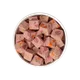 Image of a bowl containing chunky beef recipe with carrots, peas & brown rice
