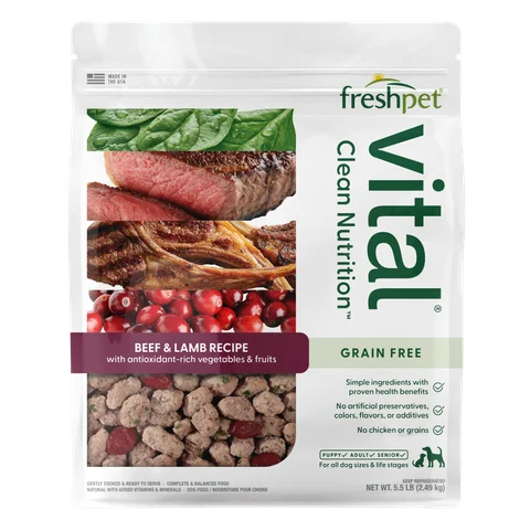 grain free beef & lamb recipe with antioxidant-rich fruits & vegetables