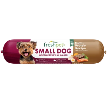 small dog multi-protein recipe with sweet potatoes