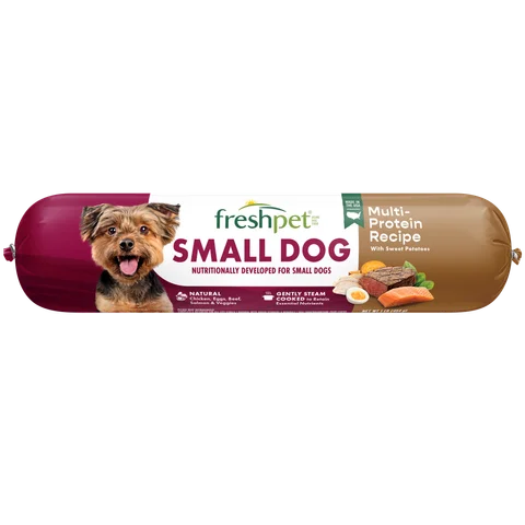 small dog multi-protein recipe with sweet potatoes