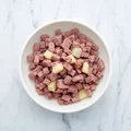 Image of a bowl containing small dog grilled turkey & pork recipe with potato & spinach