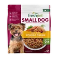 Front package image of small dog bite size chicken recipe