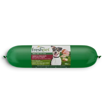 small dog turkey & pork recipe with potato & spinach
