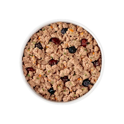 small breed: chicken & turkey recipe with cranberries & blueberries