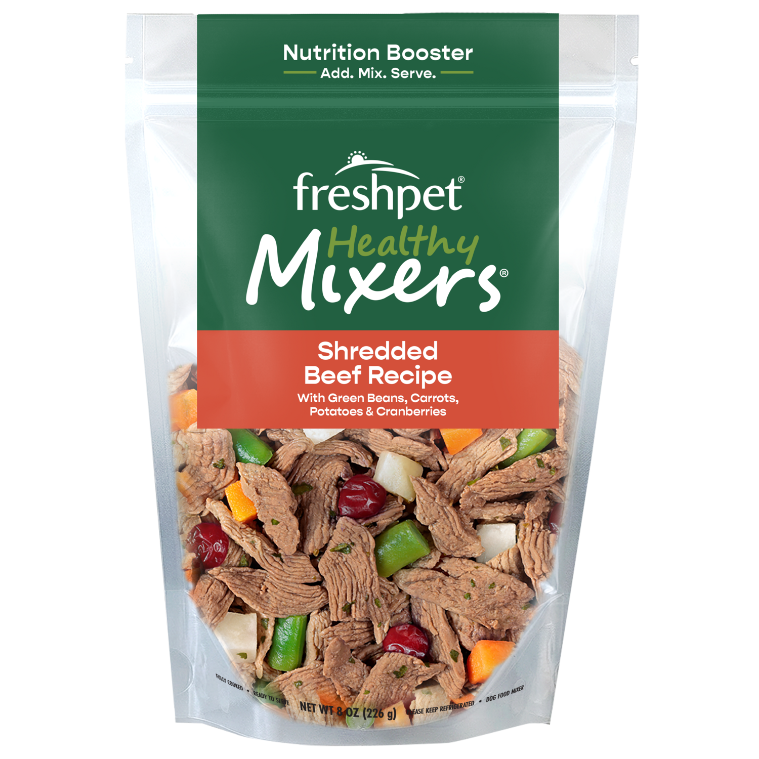 Front package image of Freshpet® Healthy Mixers Shredded Beef Recipe