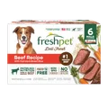 Image showing the front of the package of Freshpet Deli Fresh Beef Recipe with Carrots & Brown Rice