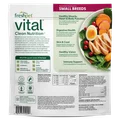 Back package image of Freshpet small breed: chicken recipe with carrots, sweet potatoes & cranberries