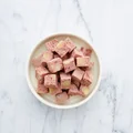 Image of a bowl containing small dog turkey & pork recipe with potato & spinach