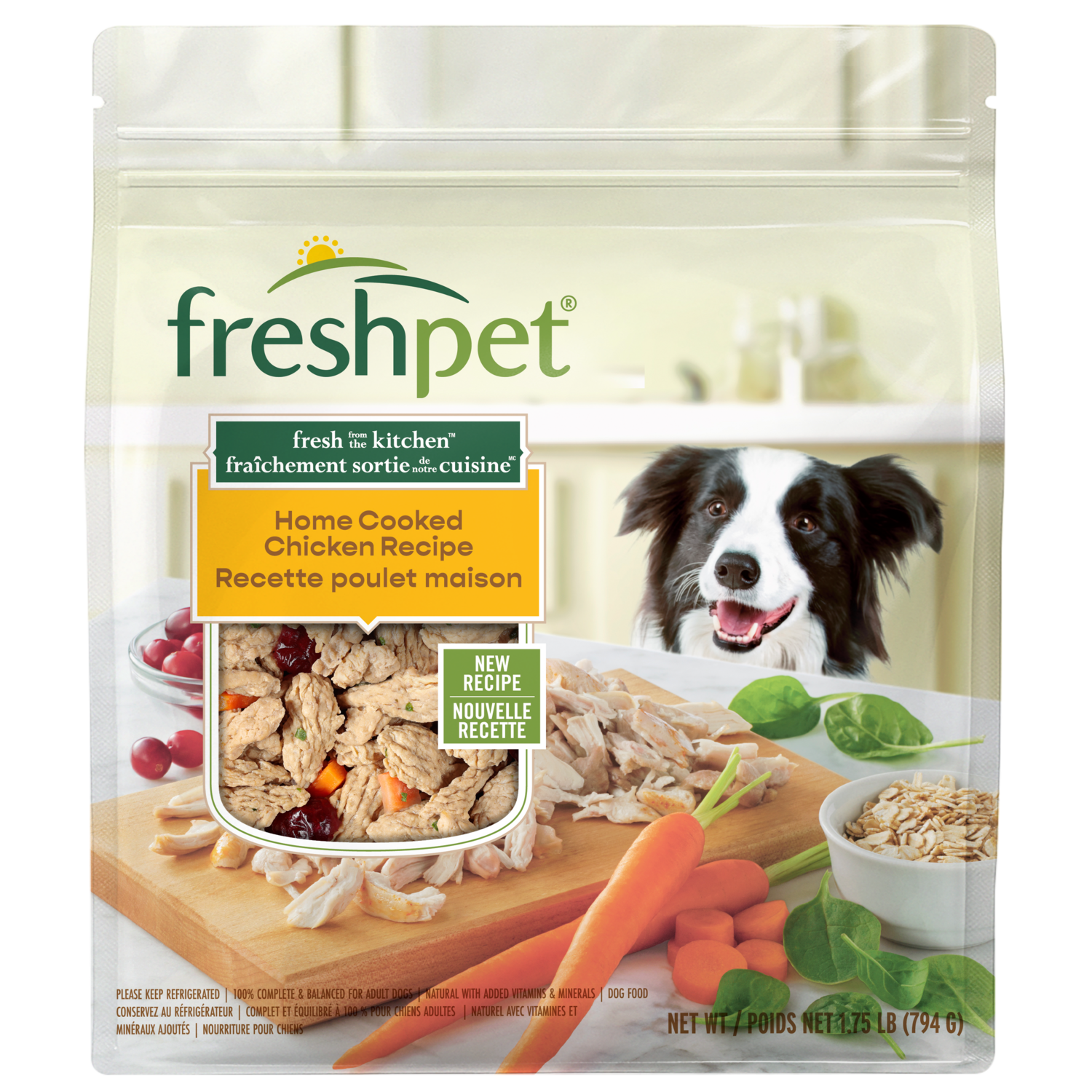 Front package image of fresh from the kitchen™ home cooked chicken recipe