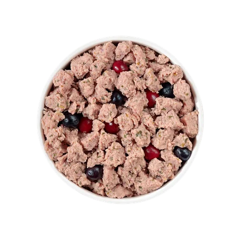 grain free chicken recipe with spinach, cranberries & blueberries