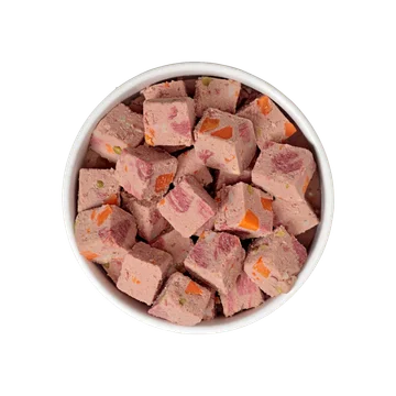 chunky beef recipe with carrots, peas & brown rice