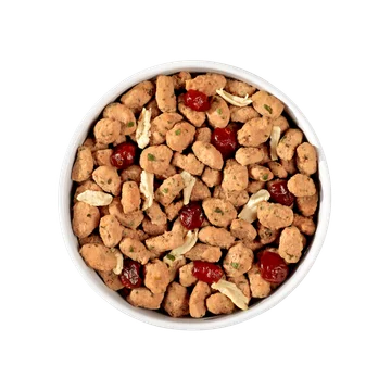 grain free chicken, beef, salmon & egg recipe with antioxidant-rich fruits & vegetables