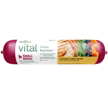 small breed: chicken & turkey recipe with cranberries & blueberries