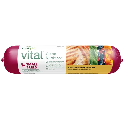 small breed: chicken & turkey recipe with cranberries & blueberries