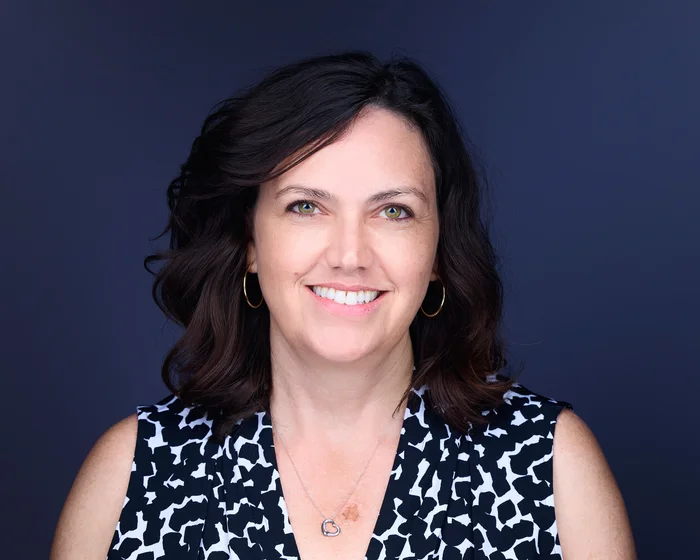 A photo of Dr. Lisa Weeth, Board Certified Veterinary Nutritionist® and Head of Veterinary Research and Communications at Freshpet