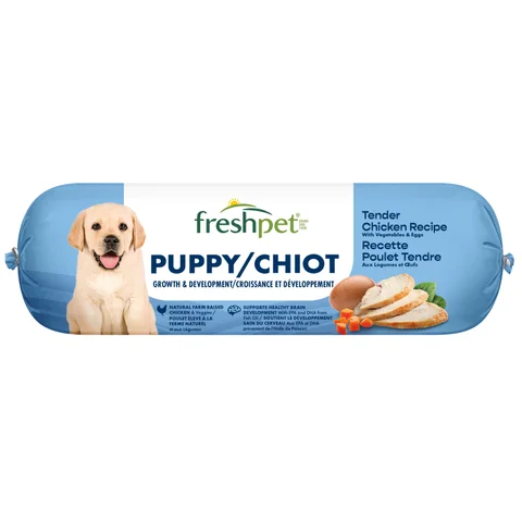 puppy recipe with chicken, egg & vegetables