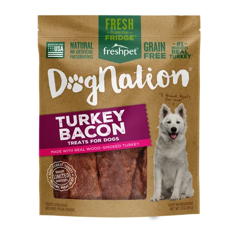 Dognation® turkey bacon treats for dogs