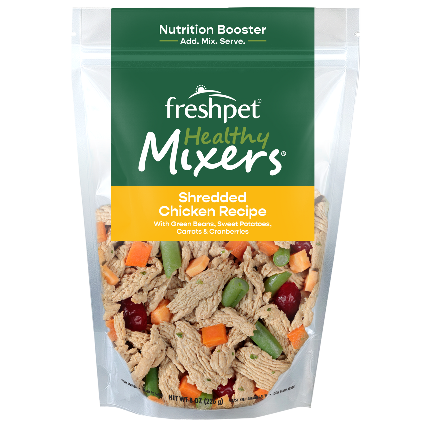 Front package image of Freshpet® Healthy Mixers Shredded Chicken Recipe