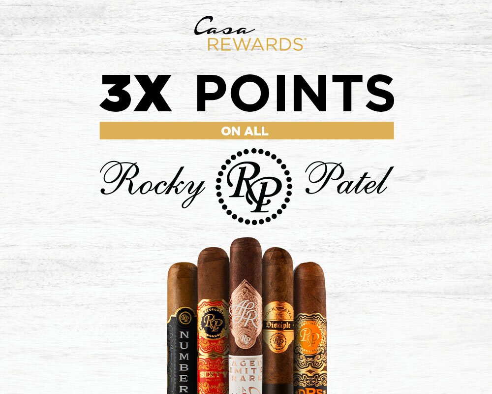 3 times points on rocky patel cigars