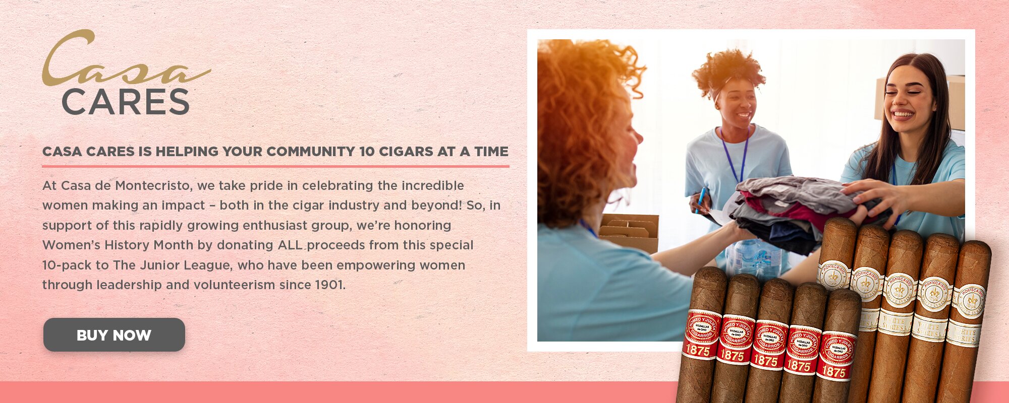 Casa Cares Banner with women helping in the community