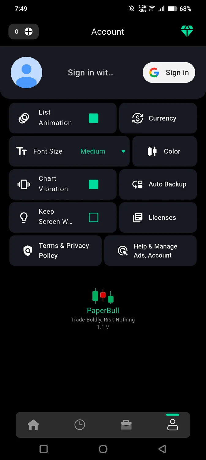 Your trades, backed up