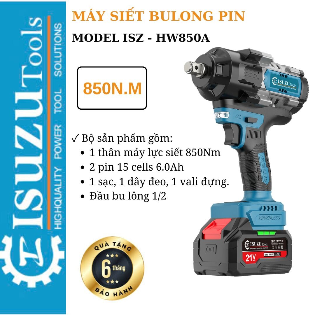 máy siết bulong ISZ - HW850A