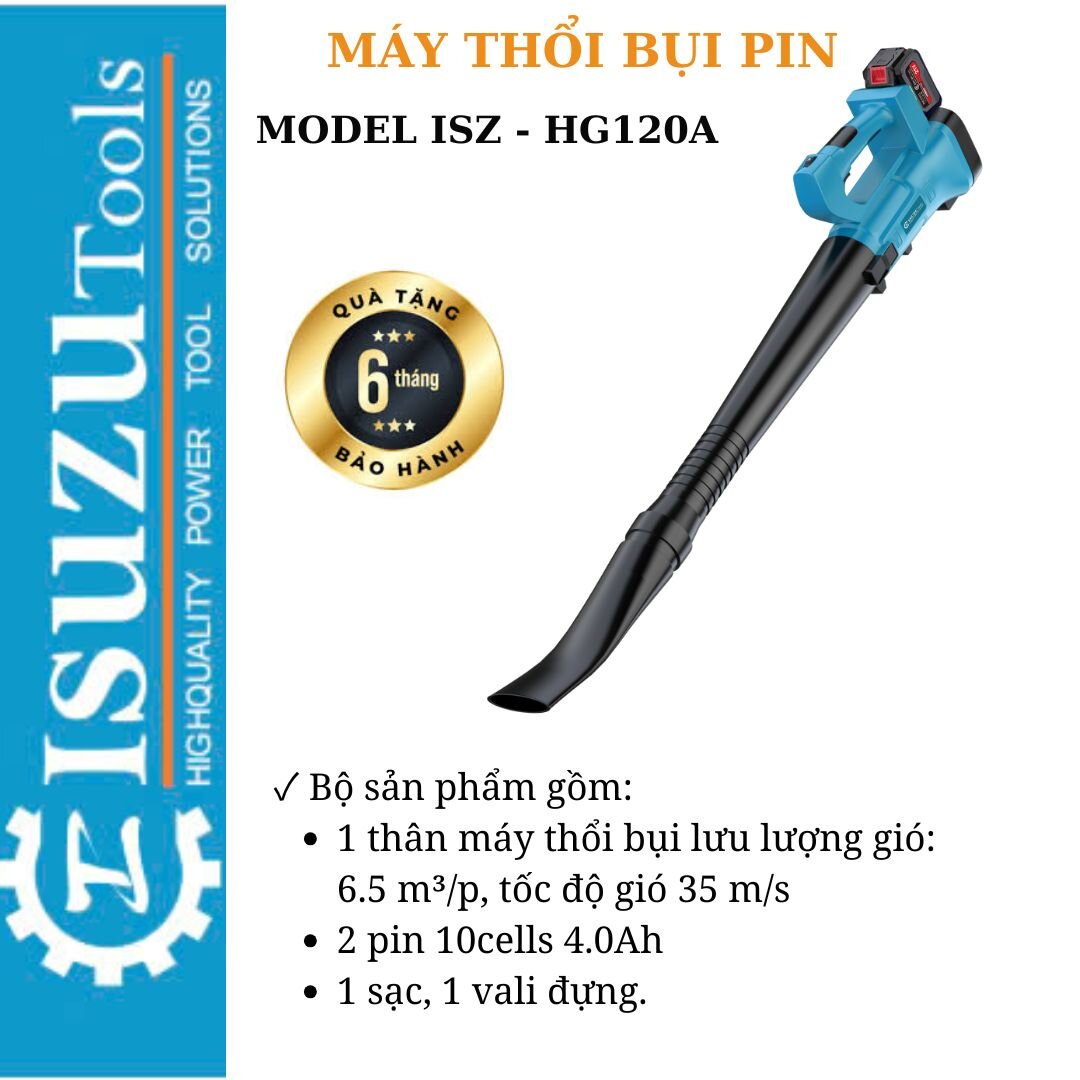 máy thổi bụi chạy pin HG120A