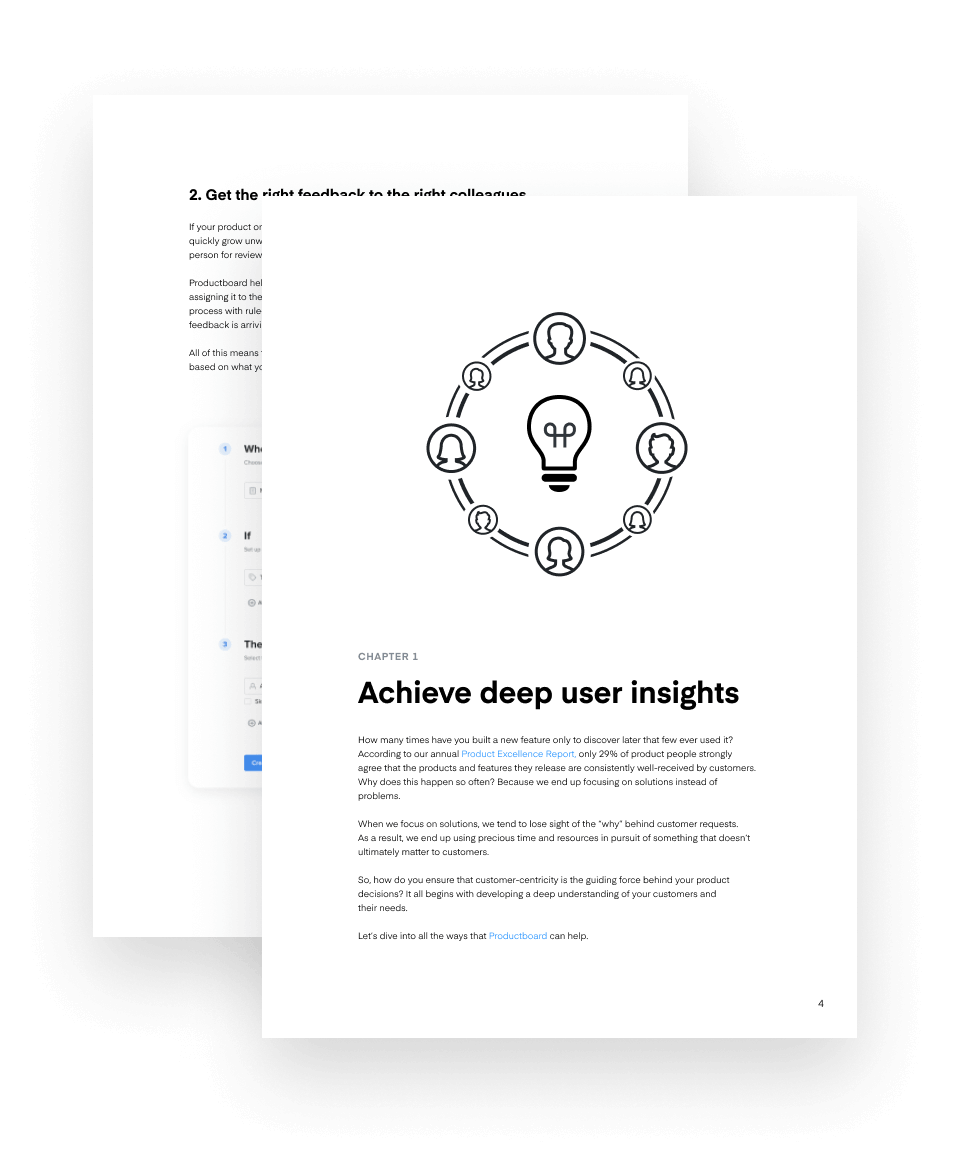 Image displaying how to achieve deep user insights from the ebook