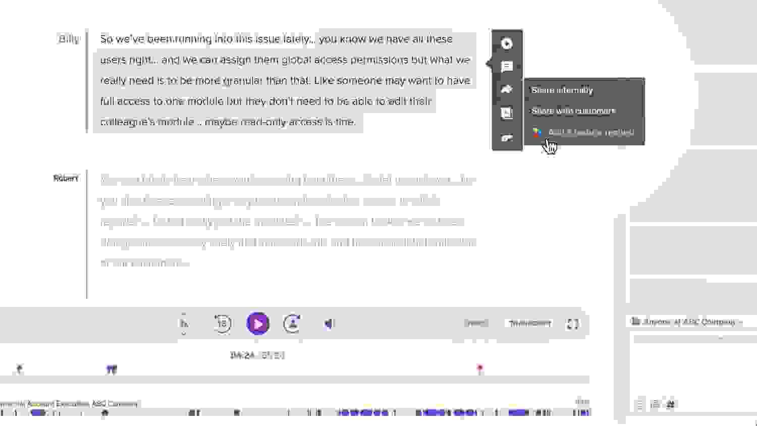 Spot product insights in sales call transcripts