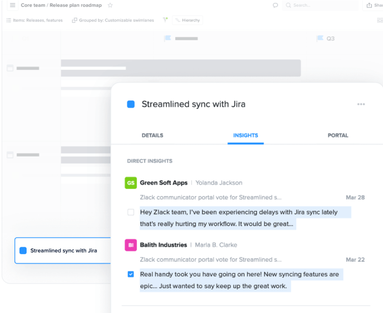 Dynamic product roadmaps