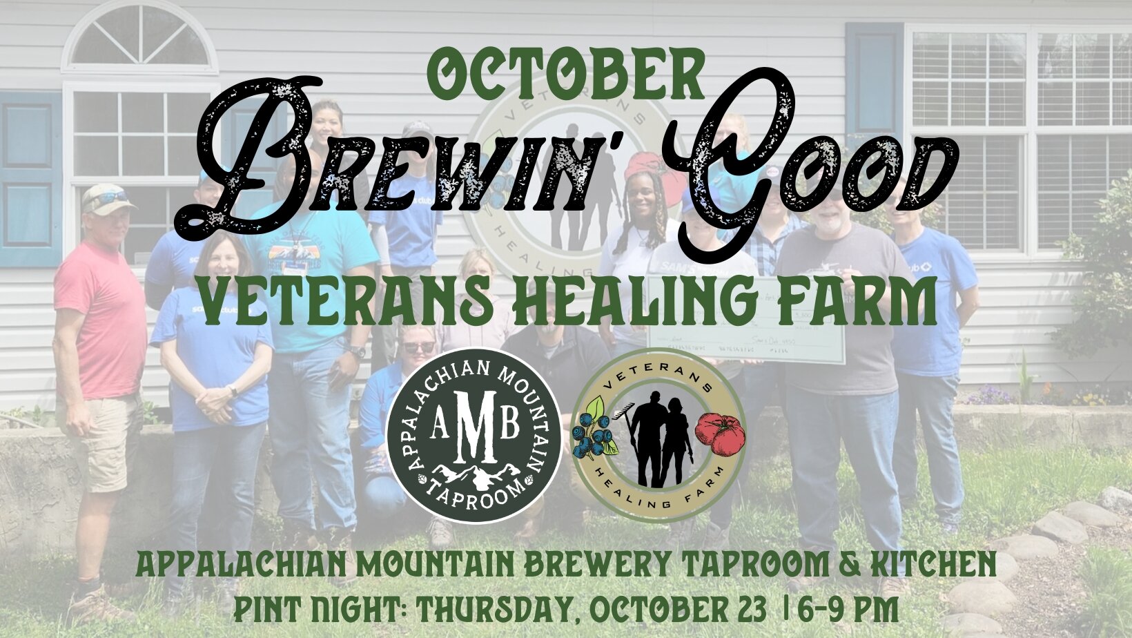 October 2025 Brewin' Good Pint Night: Veterans Healing Farm - Mills River