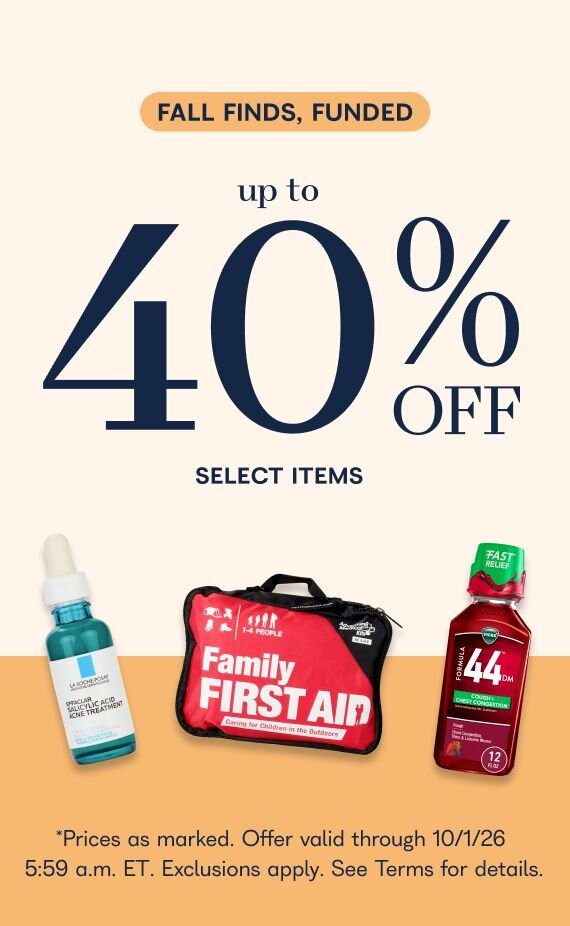 Fall Finds, Funded up to 40% off select items *Prices marked. Offer valid through 10/1/26 5:59 ET. Exclusions apply. See terms for details.