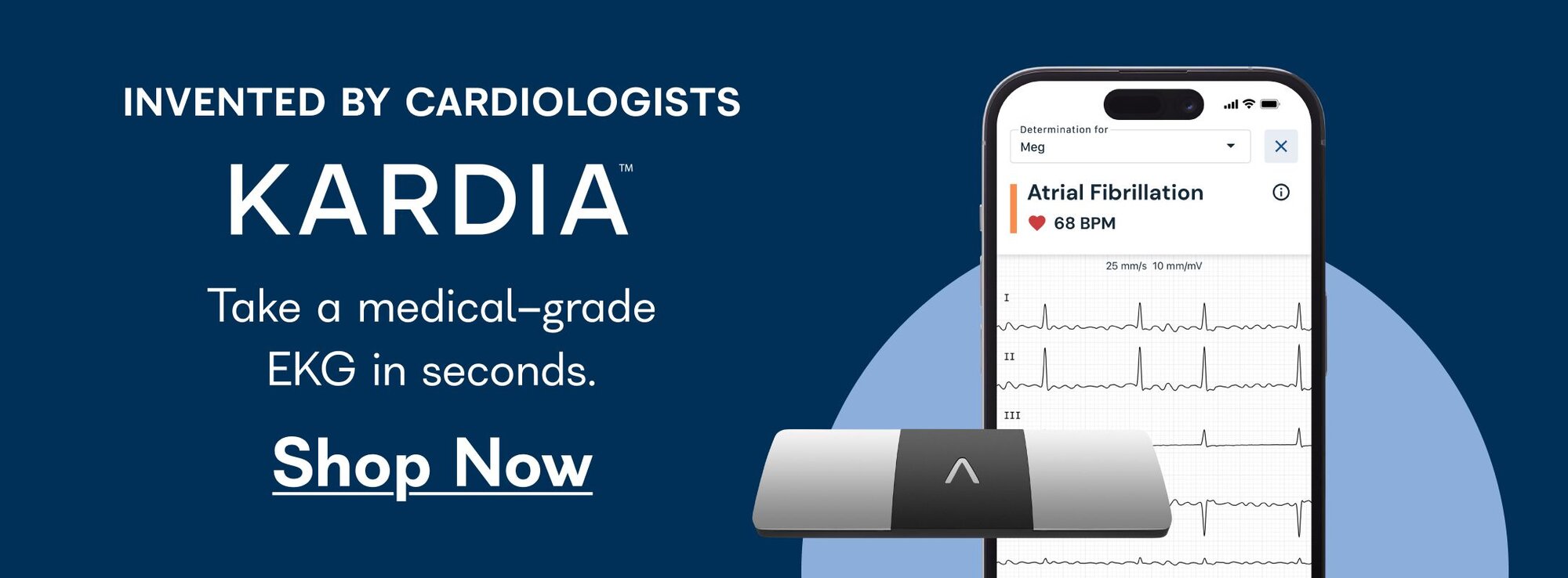 Invented by cardiologists - Kardia - Take a medical-grade EKG in seconds- Shop Now