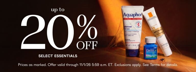 The real scare? Running out. 20% off select essentials. Shop specials. Prices as marked. Offer valid through 11/1/26 5:59 am ET. Exclusions apply. See terms for details.