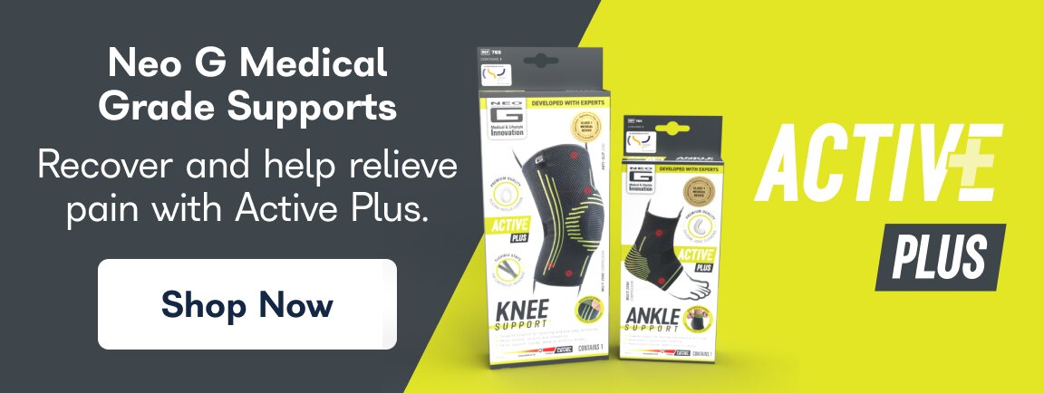 Neo G Medical Grade Supports. Recover and help relieve pain with Active Plus. Shop Now. 