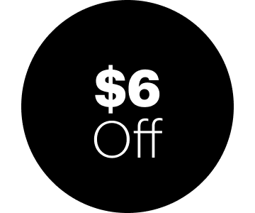 $6 OFF