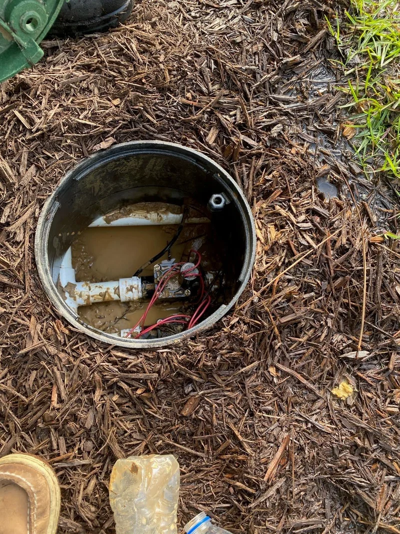 Irrigation control valves in a landscape valve box