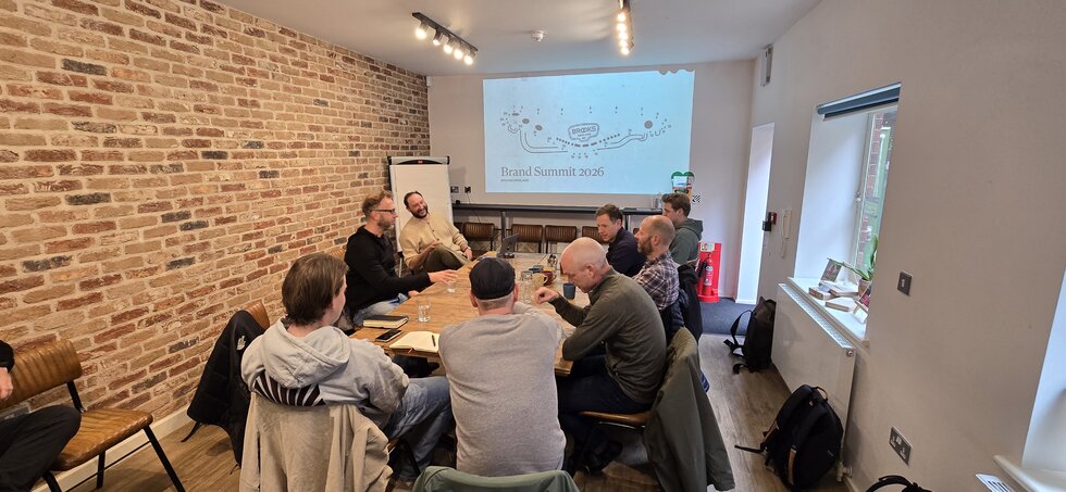 Jacopo nam ons mee in de plannen van Brooks England. 